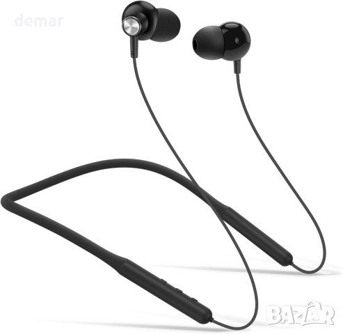 Bluetooth слушалки с лента за врат AzukiLife с впечатляващ звук, безжични слушалки