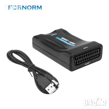 Конвертор HDMI към Scart / HDMI to SCART / SCART to HDMI, снимка 2 - Плейъри, домашно кино, прожектори - 24450222