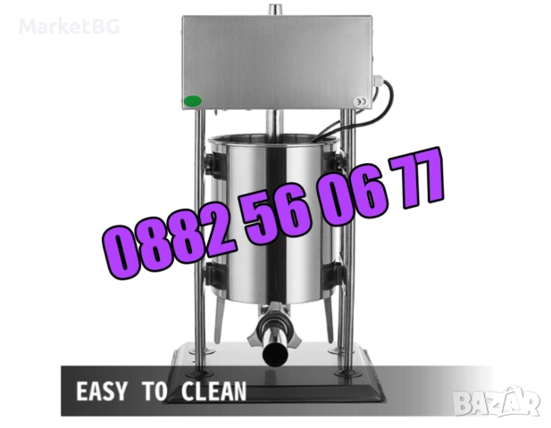 Електрическа пълначка за месо 15 литра с педал, пълначка за кайма, снимка 4 - Друго търговско оборудване - 51786765