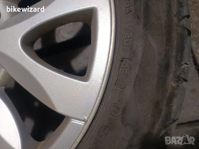 Джанти с летни гуми Firestone 215 50 17 цола 5 х114.3 66.1 централен, снимка 6 - Гуми и джанти - 53102279