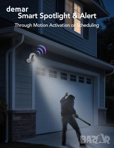 GNCC 2K Соларна охранителна камера, сензор за движение, цветно нощно виждане, 2.4G&5G Wifi, IP65, снимка 6 - IP камери - 52130805