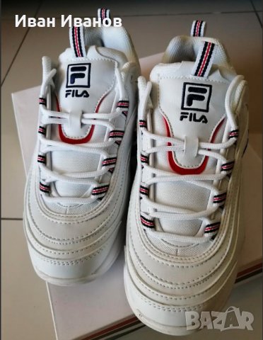 сникърси /маратонки   Fila Ray Branco Mid Leather  номер 38, снимка 5 - Маратонки - 33383816