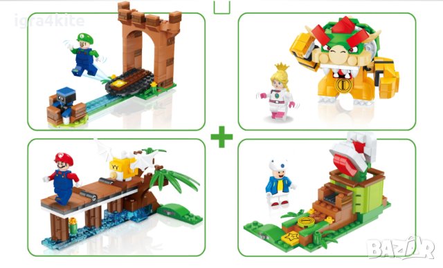 Конструктор Mario Brothers Супер Марио 479 части., снимка 6 - Конструктори - 43187155