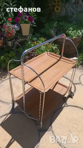 Руска сгъваема помощна масичка на колела, бар масичка, снимка 3 - Други - 50973186