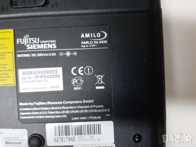 Лаптоп Fujitcu SIEMENS AMILO Xa 2528, снимка 6 - Части за лаптопи - 27582095
