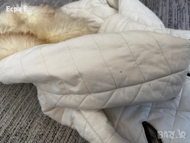 Бяло зимно яке, снимка 6 - Якета - 53022478