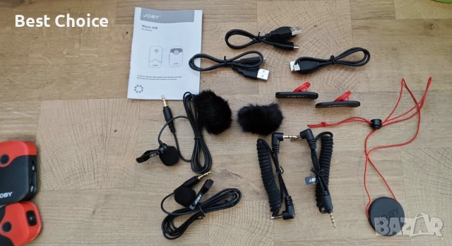 JOBY Wavo AIR, компактна безжична микрофонна система с двоен предавател, снимка 8 - Микрофони - 52931912