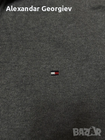 Пуловер Tommy Hilfiger 1/4 Zip, снимка 3 - Пуловери - 53569112