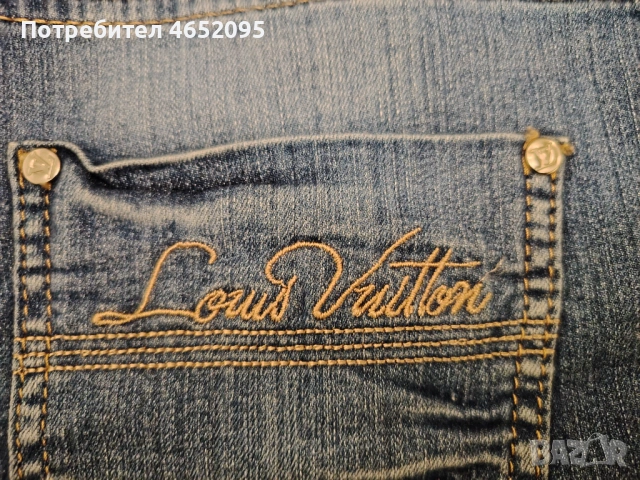 Къси Дамски дънки 3/4-ти Louis vuitton, снимка 4 - Дънки - 53298823