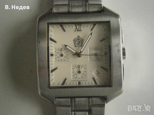 PierCarlo d`Alessio - quartz chronograph, Japan movement (Seiko), 36х44mm; ТОП!, снимка 11 - Мъжки - 37381755