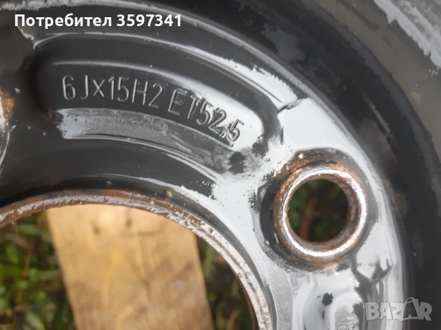 ФОРД две железни джанти за 30 евро и патерица за 25 евро, снимка 4 - Гуми и джанти - 53481523