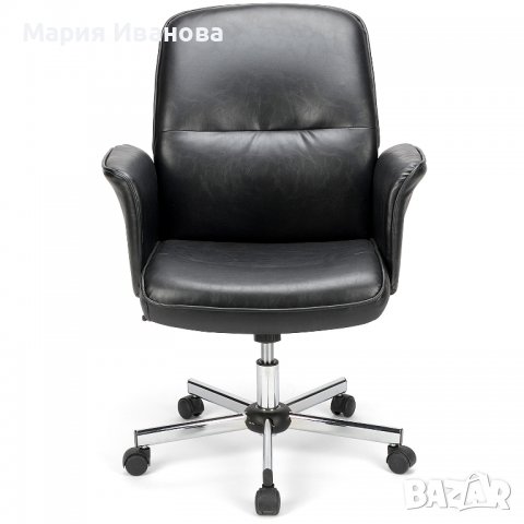 ПРОМОЦИЯ Кожен офис стол тип кресло THOMASINA , снимка 2 - Столове - 36662759