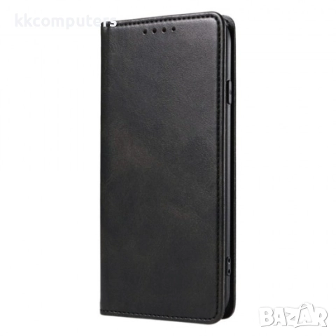 Калъф тефтер флип bSmart Magnetic Book страничен, За Samsung Galaxy A07, Черен и Протектор