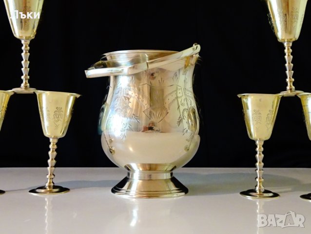 Британски бронзов съд за лед,ледарка,менче,маркиран. , снимка 9 - Антикварни и старинни предмети - 32966143