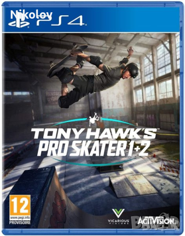 Tony Hawk's Pro Skater 1 + 2 Remastered PS4 (Съвместима с PS5), снимка 1 - Игри за PlayStation - 44914288
