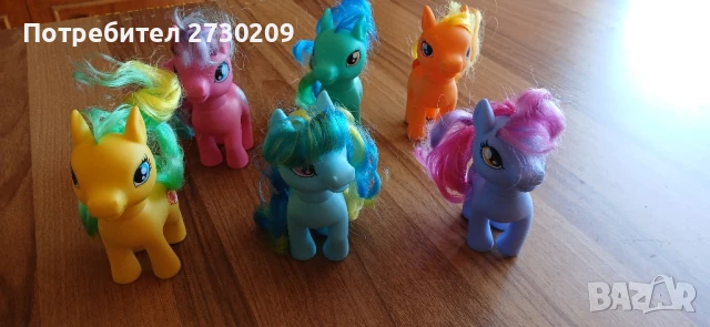 MY LITTLE PONY ЛОТ Понита 6 броя Играчки за Момиче, снимка 2 - Плюшени играчки - 51309383
