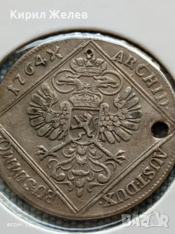 Сребърна монета 1764г. Мария Терезия рядка за КОЛЕКЦИОНЕРИ 13713, снимка 9 - Нумизматика и бонистика - 50019685
