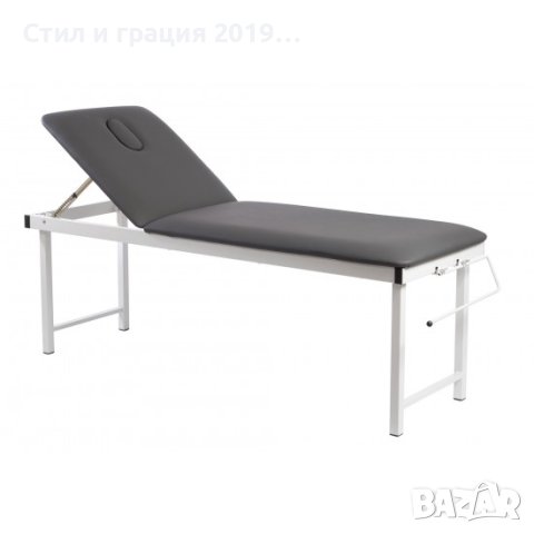 Фиксирана кушетка Coinfycare - Kinne - 195 x 70 x 75 см - тъмно сива/тъмно синя, снимка 1