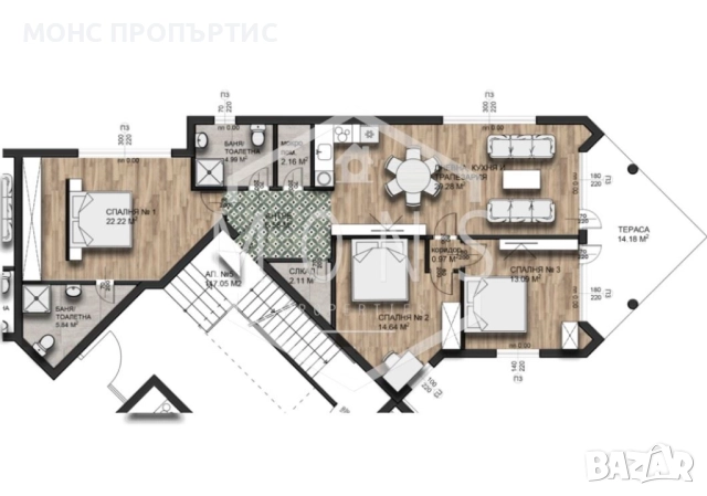Четиристаен апартамент в с. Малки Чифлик, обл. Велико Търново