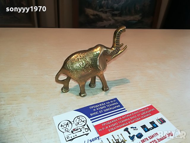 СЛОН-МЕД/МЕСИНГ-ВНОС ХОЛАНДИЯ-10Х9Х5СМ, снимка 12 - Колекции - 28713193