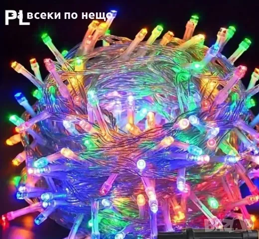 Коледни LED кристални лампички 10 м.