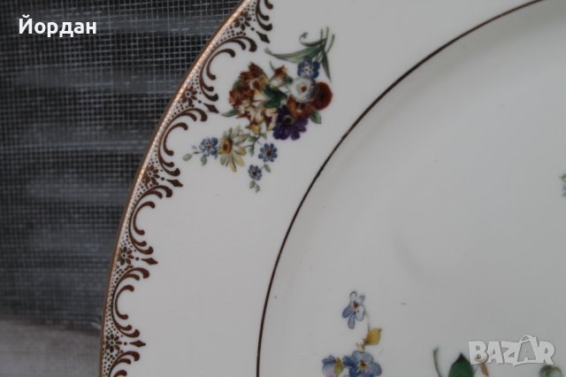 Немска порцеланова чиния ''Rossentall Ivory'', снимка 3 - Колекции - 43185017