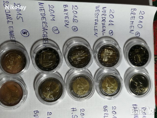 КОЛЕКЦИОНЕРСКИ 2 ЕВРОВИ МОНЕТИ 12 БР., НУМИЗМАТИЧЕН БОКС, снимка 6 - Нумизматика и бонистика - 27673774