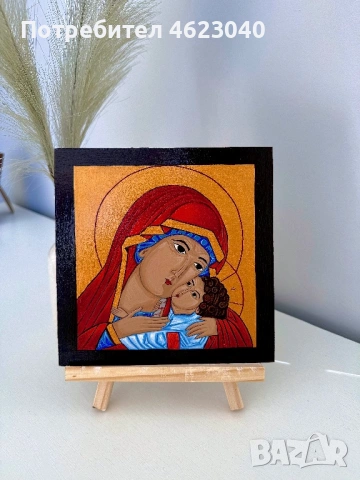 Ръчно изработена икона по поръчка , снимка 3 - Икони - 53538621