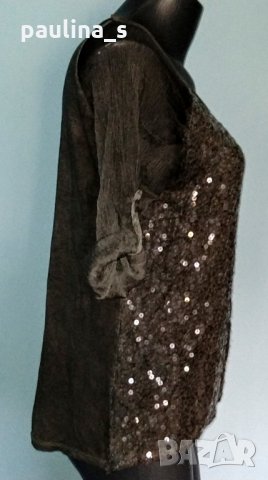 Два различни броя / Блуза тип туника с пайети и рязана бродерия / Italy , снимка 5 - Туники - 26842627