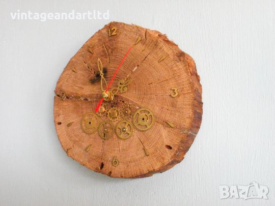 Стенен часовник, Steampunk, арт часовник, снимка 2 - Други - 35583379