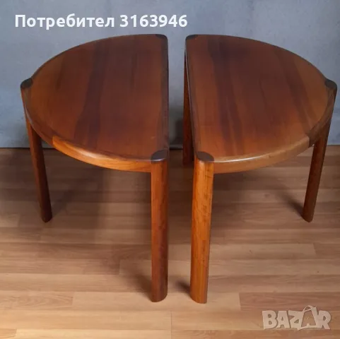 Скандинавски конзолни маси 1960 г., комплект от 2бр, снимка 3 - Маси - 49125321
