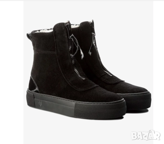 Marc O'Polo номер 37 велурени боти / ботуши до глезена , снимка 5 - Дамски боти - 52541732