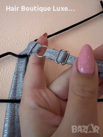 Сребриста къса рокля с гол гръб и регулираща се презрамка ❤️, снимка 7 - Рокли - 44047344