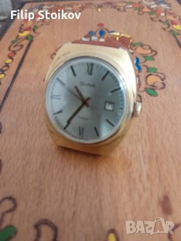 Мъжки часовник  Слава  позлатен