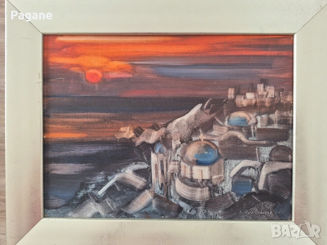 "Санторини" Людмила Поптошева, снимка 9 - Картини - 53474579