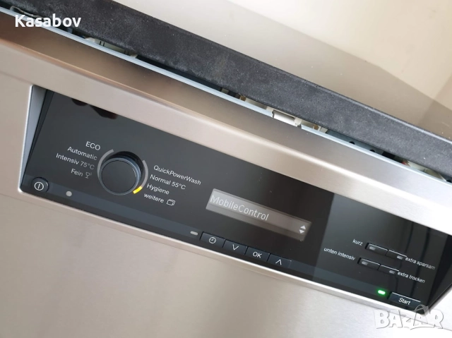 LED Wi-Fi Черно Инокс Miele Auto Open Съдомиялна - Частично Вграждане, снимка 2 - Съдомиялни - 52070626