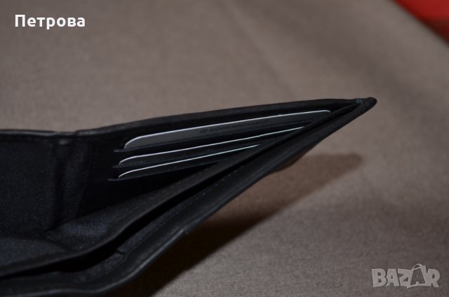 Bodenschatz Napoli BZ-1020 NP 01 черен хоризонтален портфейл, снимка 7 - Портфейли, портмонета - 32742898