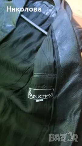 Елегантен дамски кожен костюм — Парушев, идеален за празниците!, снимка 10 - Костюми - 48213441