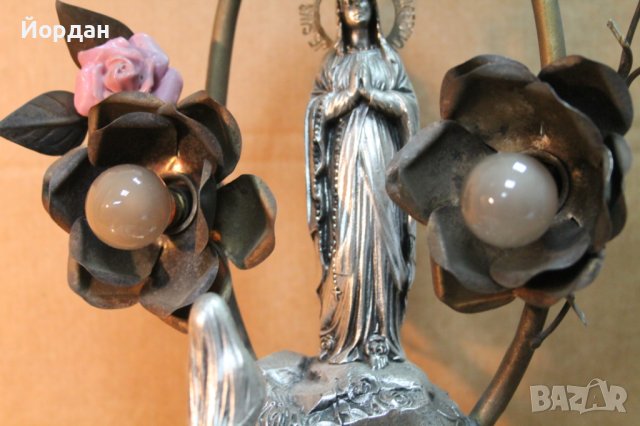 Настолна лампа 1930-та година с латерна, снимка 7 - Антикварни и старинни предмети - 43789458