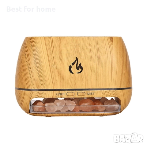 Дифузер за етерични масла с ефект „Огнен пламък“ – 200ml, Ароматерапия и Овлажнител