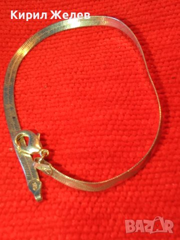 НЕЖНА ЛЕНТОВИДНА ОРНАМЕНТИРАНА СРЕБЪРНА ГРИВНА СРЕБРО 925 ITALY с БЯЛА ПОЗЛАТА 40569, снимка 13 - Гривни - 43225871