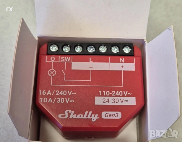 Микромодул Smart реле 1х On/Off 16A с мерител изисква неутрала Shelly 1PM Gen3, снимка 2 - Друга електроника - 52544450