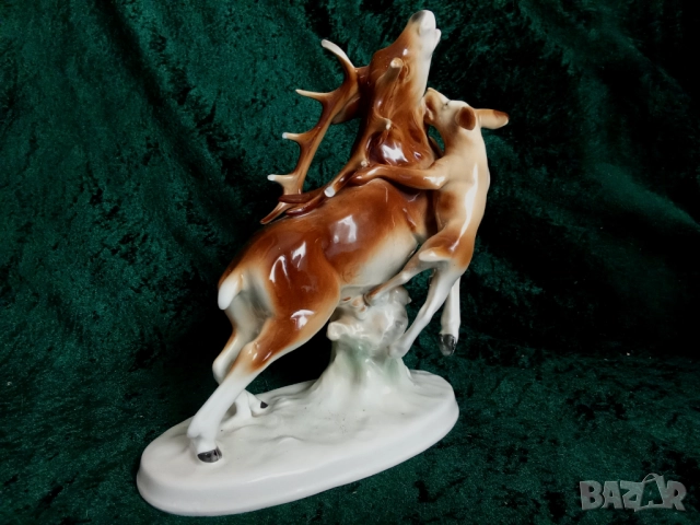 Порцеланова фигура елен фигурка порцелан 