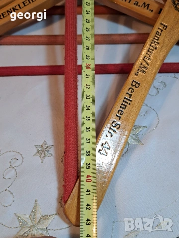 луксозни немски дървени винтидж закачалки за гардероб 33/2, снимка 2 - Закачалки - 53394418