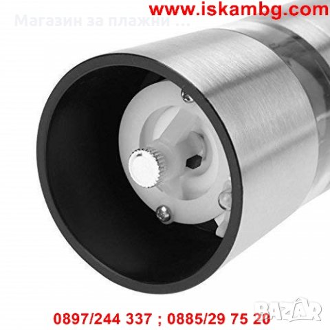 Електрическа мелничка за сол и пипер с LED светлина, снимка 3 - Други - 26865648