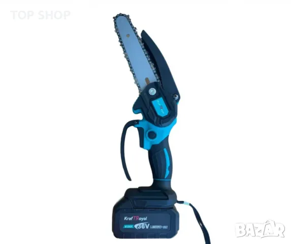 Aкумулаторен трион с 2 шини и 2 броя 36V 8AH батерии