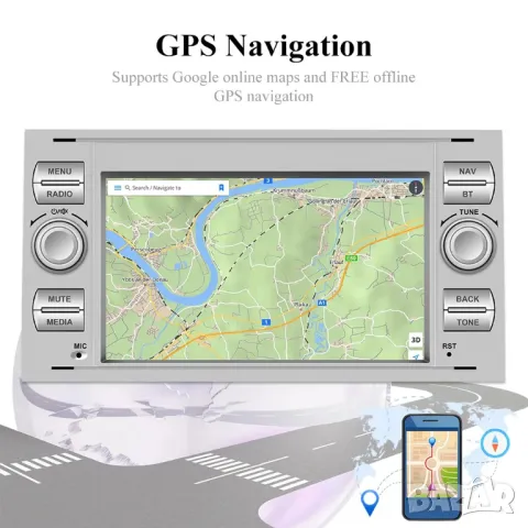 Мултимедия, за Ford Transit, FIESTA, FOCUS, GALAXY, MONDEO,  Двоен дин, Android, Навигация, плеър, снимка 7 - Аксесоари и консумативи - 48870707