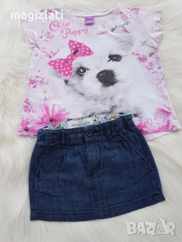 Дънкова пола H&M и тениска 2-3 години , снимка 8 - Детски рокли и поли - 28438920