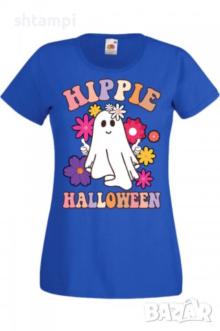 Дамска тениска Hippie Halloween,Halloween,Хелоуин,Празник,Забавление,Изненада,Обичаи,, снимка 5 - Тениски - 38146774