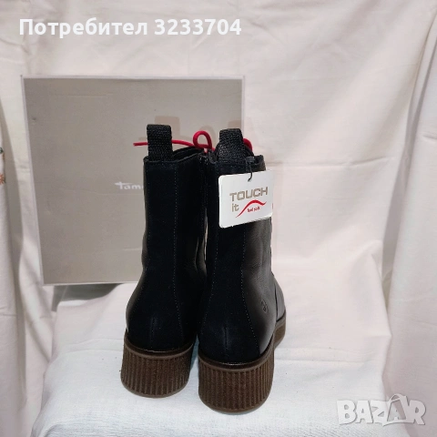 НОВИ кожени боти Tamaris от Хамбург | Стилни & Удобни | 26.5 см, снимка 3 - Дамски боти - 53522351